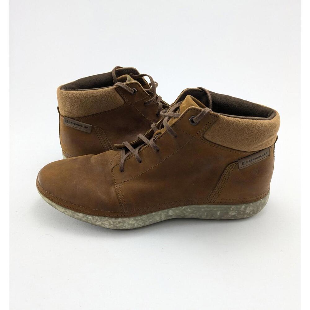 Mens Caterpillar CAT Casual Slip Resistant‎ Chukka Brown Boots P110880 Size 12